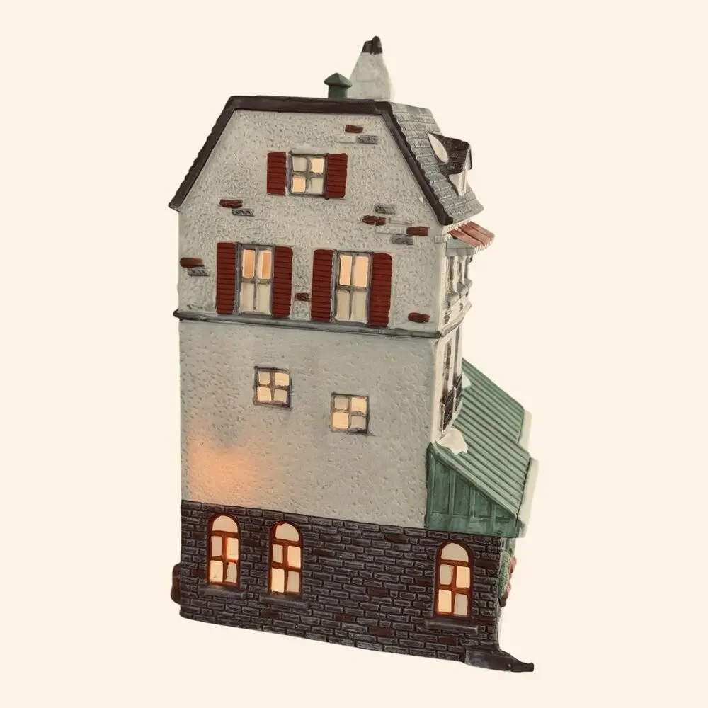 Vintage 1988 Dept 56 Chocolate Shoppe Brown/Book Store Christmas In City